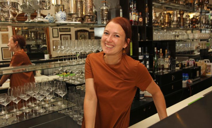 Resa Walchshofer schupft ihr Lokal ganz allein. (Foto: Huber)