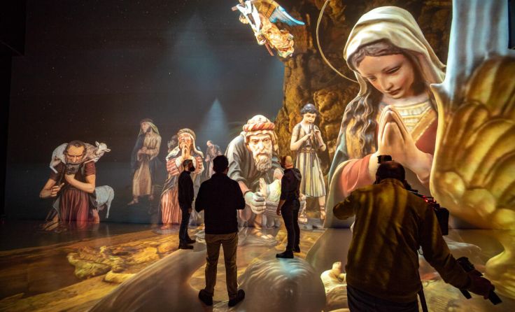 Die virtuelle Krippe (Foto: Ars Electronica – Robert Bauernhansl)