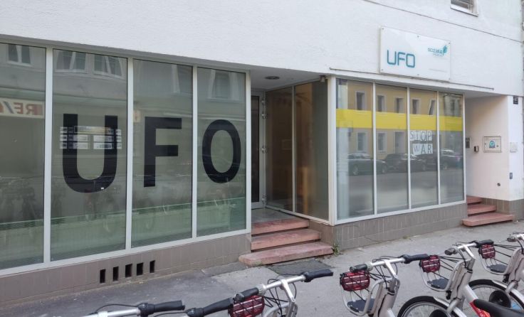 Das UFO in der Urfahraner Hauptstraße (Foto: Soziale Initiative)