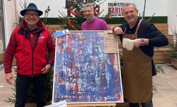 V. l.: Hermann Brückl, Michael Kmenta und Barista-Chef Josef Puckmayr (Foto: Tips)