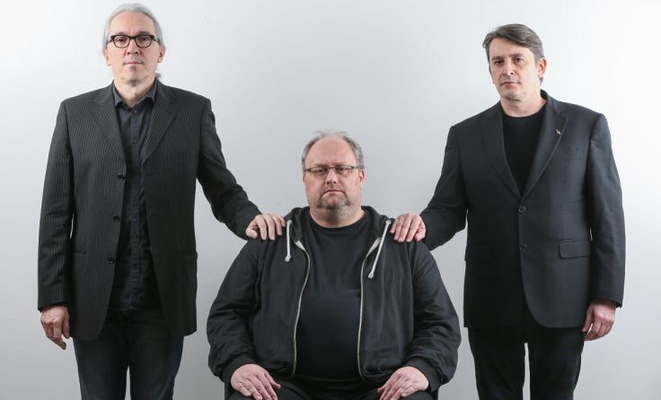 Auf der Bühne: Thomas Mandel (v. l.), Günther Lainer und Daniel Oman (Foto: Weihbold)