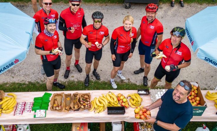 Am Pleschingersee errichtete die Sparkasse OÖ eine Labstelle. (Foto: Sparkasse OÖ)