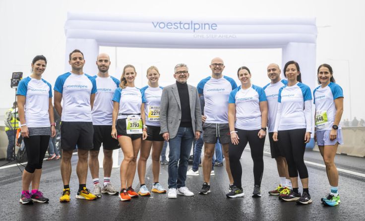 voestalpine-Mitarbeiter beim Linz Marathon (Foto: LUCAS PRIPFL)