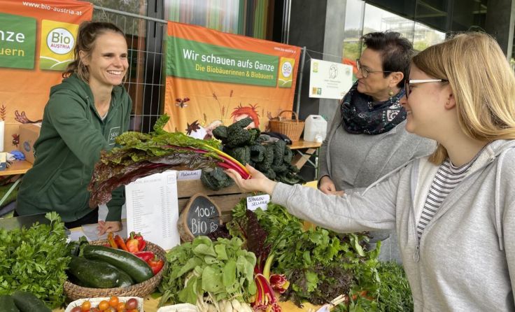 Der Bauernmarkt bietet vielfältigen Bio-Genuss. (Foto: Bio Austria)