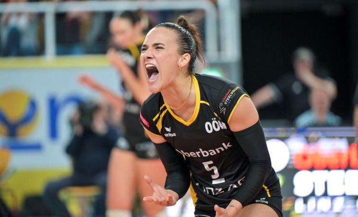 Sophie Maass bleibt Kapitänin der Steelvolleys. (Foto: GEPA pictures/Christian Moser)
