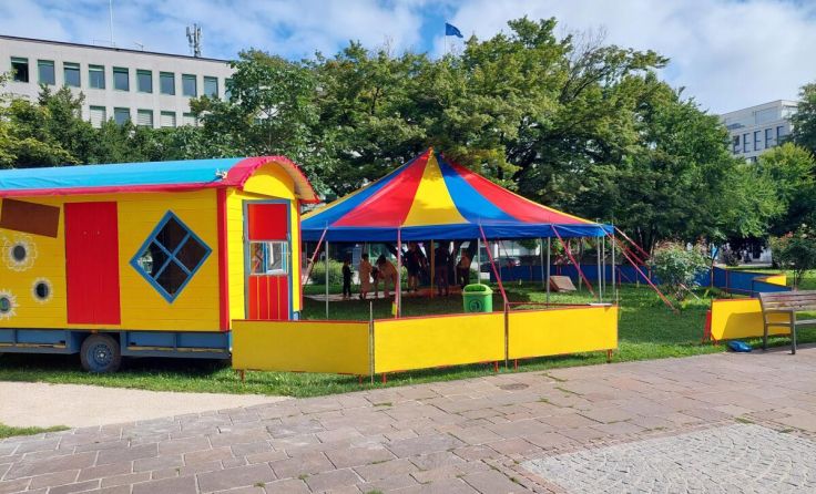 Der Pop-up-Zirkus ist in den Ferien in Linz unterwegs. (Foto: Kuddelmuddel)