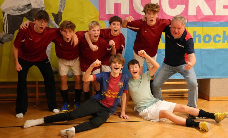Jubelstimmung beim Team des GEorg von Peuerbach Gyms. (Foto: Sternisa)
