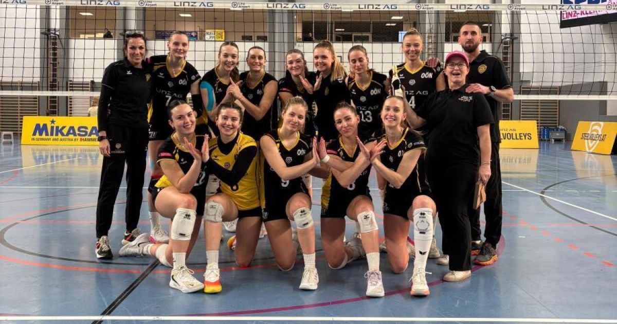Linzer Steelvolleys krönen sich zum Sieger im Grunddurchgang