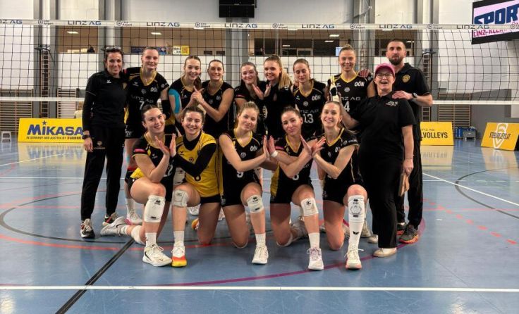 Die Steelvolleys krönen sich zum Grunddurchgangssieger. (Foto: Linz AG Steelvolleys)