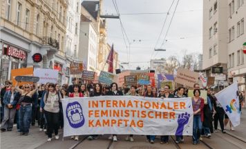 Demo am Internationalen Frauentag in Linz