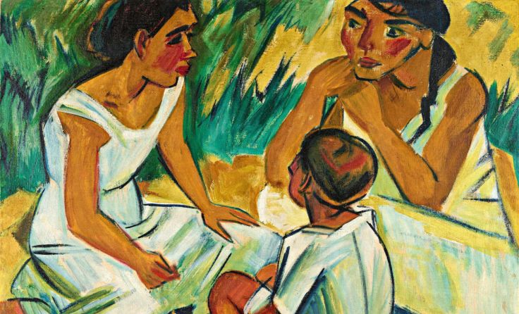 Max Pechsteins „Die Unterhaltung" (1920) (Foto: Pechstein-Hamburg/Berlin, Bildrecht, Wien 2026)