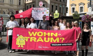 Unterschriftensammlung für leistbares Wohnen