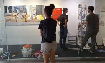 AInternationale Kunst in Linzer Schaufenstern