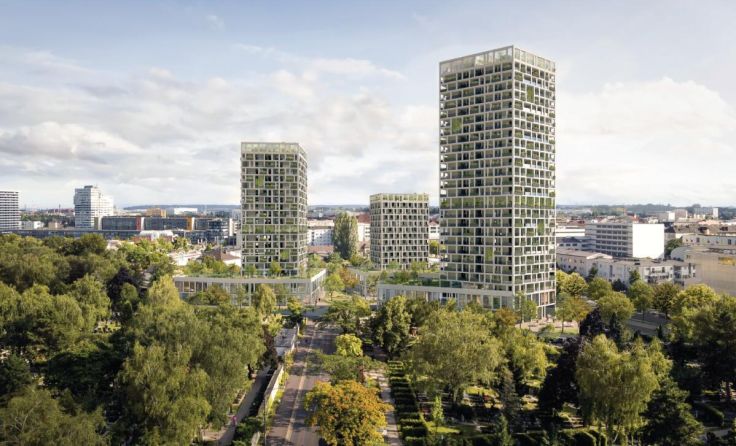 So sollen die Tanzenden Türme einmal ausschauen. (Foto: Rendering: Kneidinger_Stögmüller)