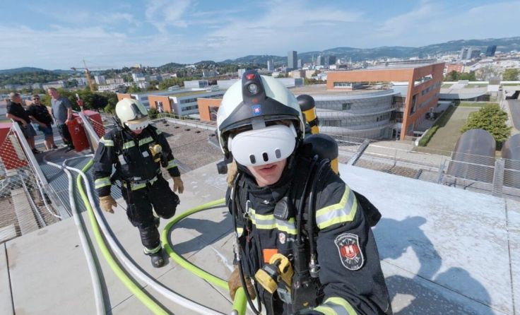 Löschübung mit VR-Brille (Foto: KUK)