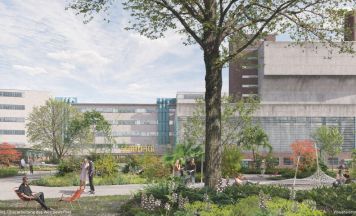 Bäume statt Asphalt: Innenhof der Tabakfabrik wird bis Herbst 2027 grün