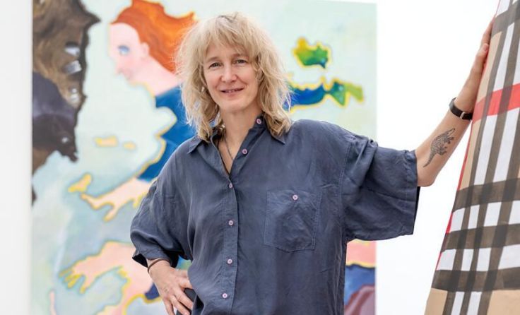 Katrin Plavčak in ihrer Ausstellung im Lentos (Foto: Violetta Wakolbinger)