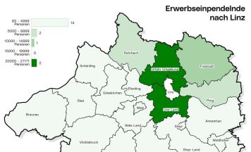 Über 111.000 Menschen pendeln zum Arbeiten nach Linz