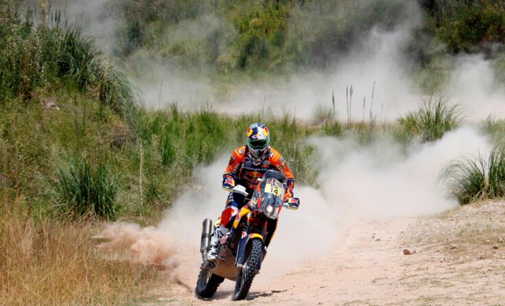 Matthias Walkner bei der Rally Dakar. Foto: Christiano Barni/KTM Media Library