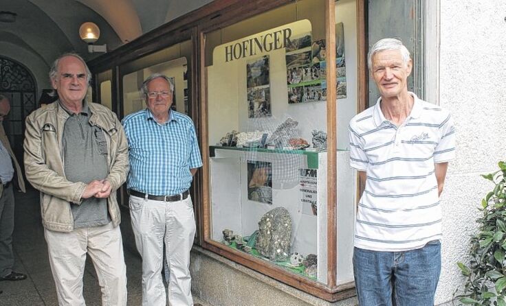 Christian Müller (v. l.), Michael Kogler und Wilhelm Urkauf vor ihrer Ausstellung