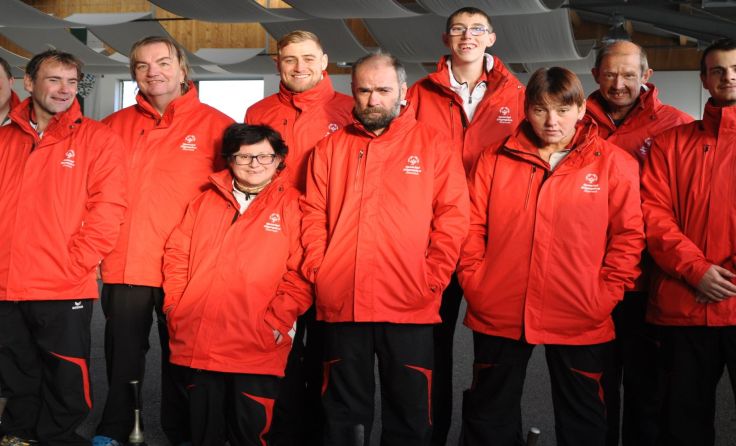 Die Teilnehmer der Lebenshilfe Braunau