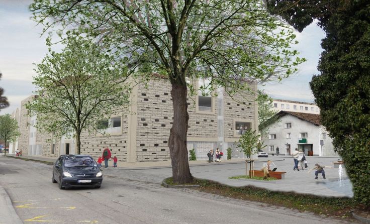  Fotomontage: Architekturwerkstatt Zopf / Stadt Braunau am Inn 