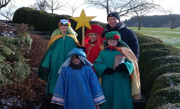 Sternsinger in Aspach. Foto: Maria Fürk
