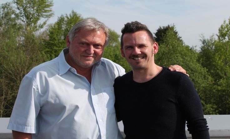 Edgar Pelz (l. AMAZ Music-Factory) und Johann Rosenhammer