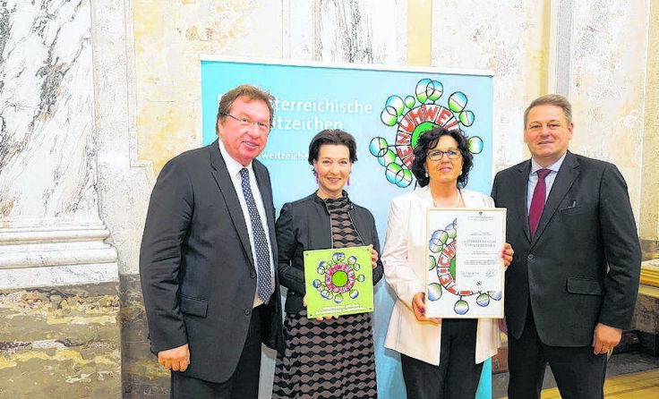 Stockinger, Heinisch-Hosek, Ecker und Rupprechter (v.l.) beim Festakt