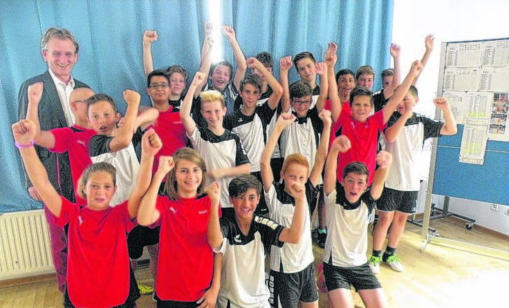 In der Sportmittelschule Lambach war der Jubel über die Auszeichnung groß.