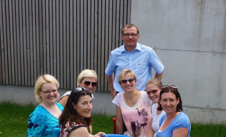 Das Team der „Gesunden Gemeinde" wagte auch einen „Testlauf". Foto: Neudorfer 