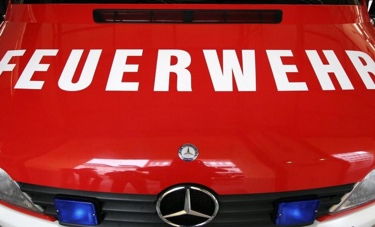 Die Feuerwehr musste nur noch letzte Löscharbeiten durchführen. Foto: Wodicka