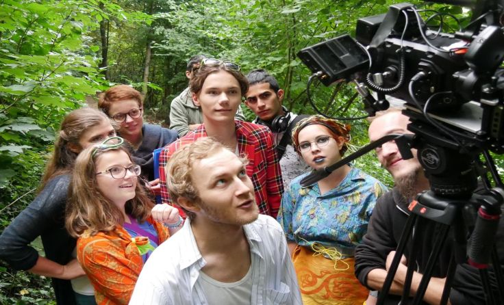 Junge Filmemacher haben im Medienprojekt "Zeitverschiebung" mitgearbeitet.