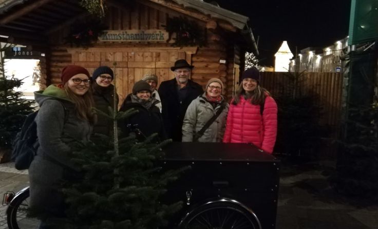 Das Kirchen.Rad on Tour am Welser Christkindlmarkt Foto: Hinterleitner