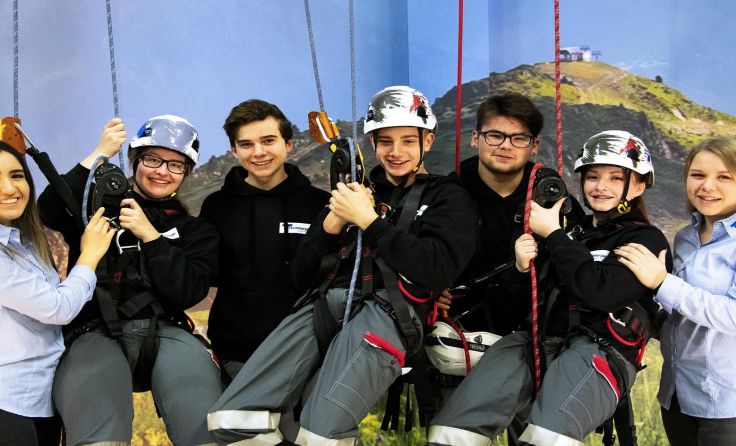 Der Spaß kommt in der Ausbildung auch nicht zu kurz! Foto: Teufelberger