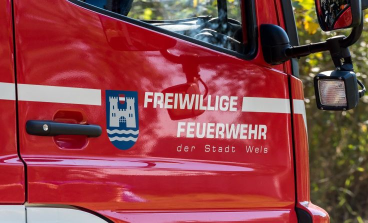 Großeinsatz für drei Feuerwehren in der Pernau. Foto: FF Wels