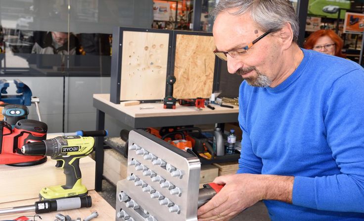Anpackzone: Bei Let´s Doit kann man Produkte vor Ort testen. Foto: Let´s Doit