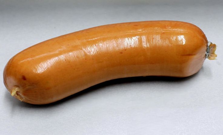Eine mit Nadeln gespickte Wurst wurde direkt ins Wohnzimmer geworfen. Foto: Weihbold