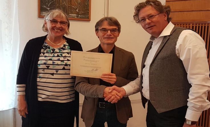 Lappin-Eppel und LEKKJ-Präsident Wöhle dankten Werneck für sein Engagement. Foto: LEKKJ