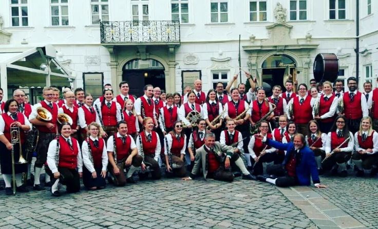 Die beiden Musikkapellen verknüpften beim Ausflug Arbeit und Vergnügen. Foto: privat