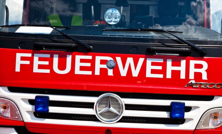 Die Feuerwehr führte die Löscharbeiten in der Küche durch. Foto: Wodicka