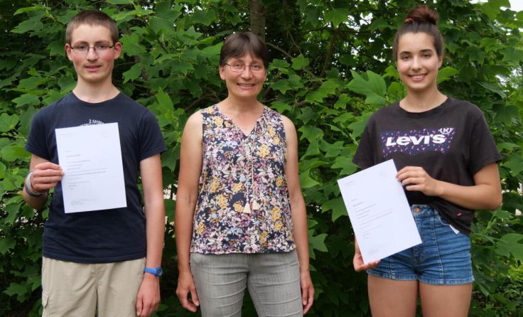 Cordula Stroh ist stolz auf die tollen Leistungen von Johannes und Nina. (Foto: privat)