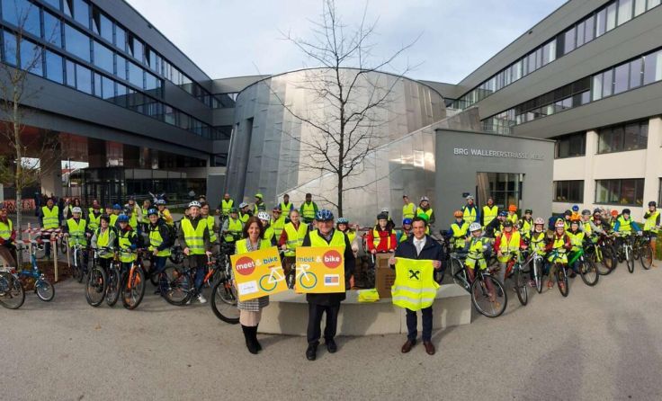 Das BRG Wels und das WRG Wels setzen auf das gemeinsame Radfahren. (Foto: BRG Wallererstraße)