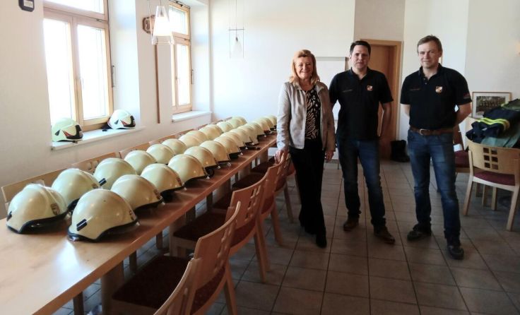 Hermi Kürner holte bei der FF Traunleiten (Bild) und FF Schleißheim Spenden ab. (Foto: Kürner)