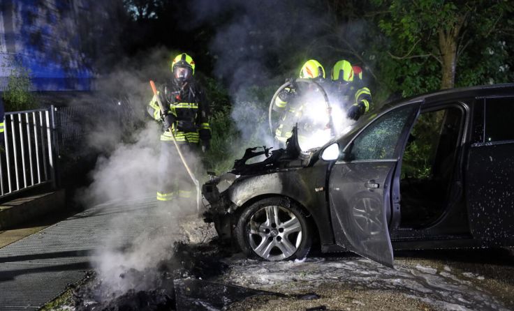 Die Freiwillige Feuerwehr konnte den Brand rasch löschen. (Foto: laumat.at/Matthias Lauber)
