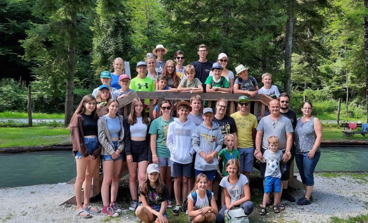 Die Jungmusiker besuchten auch den Erlebnispark St. Gallen. (Foto: privat)