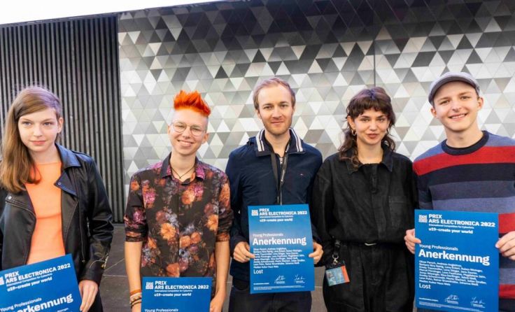 Die Crew von "Lost" freut sich über die Auszeichnung beim Ars Electronica Festival. (Foto: MKH)