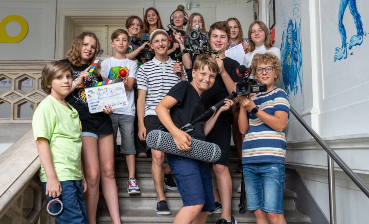 Richtig viel Spaß hatten die jungen Teilnehmer beim Dreh des Gruselfilms. (Foto: MKH)
