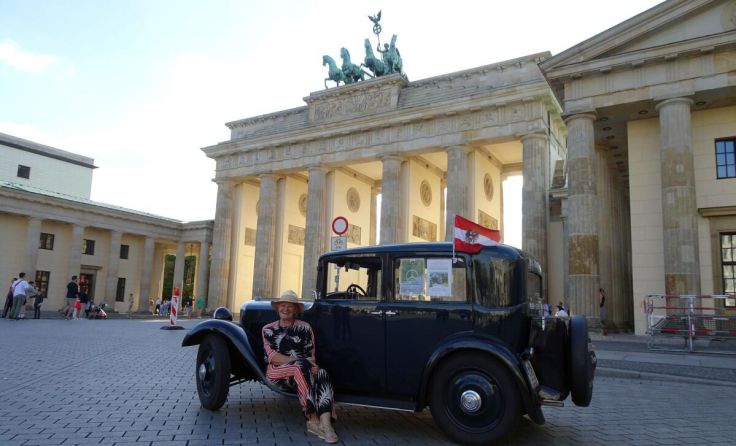 Hermi Kürner bekam von der Polizei einen exklusiven Foto-Platz. (Foto: Kürner)