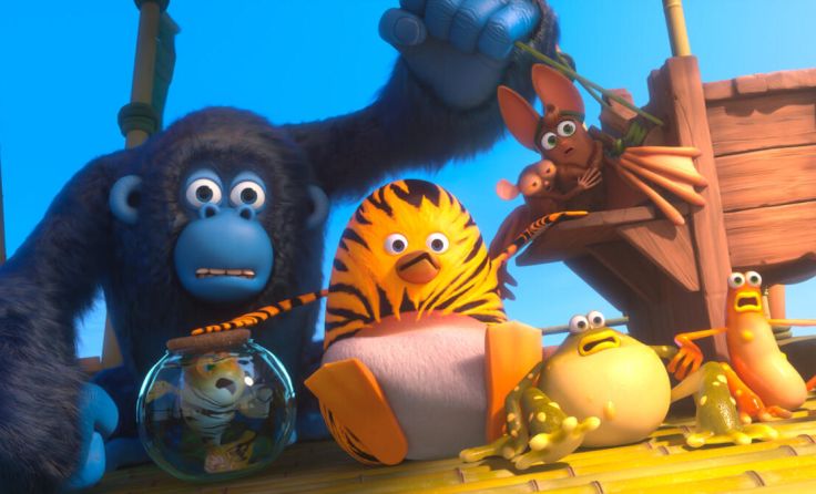 Harry, Junior, Maurice, Flederike und Grummel retten wieder die Welt. (Foto: 2024 Einhorn Film)